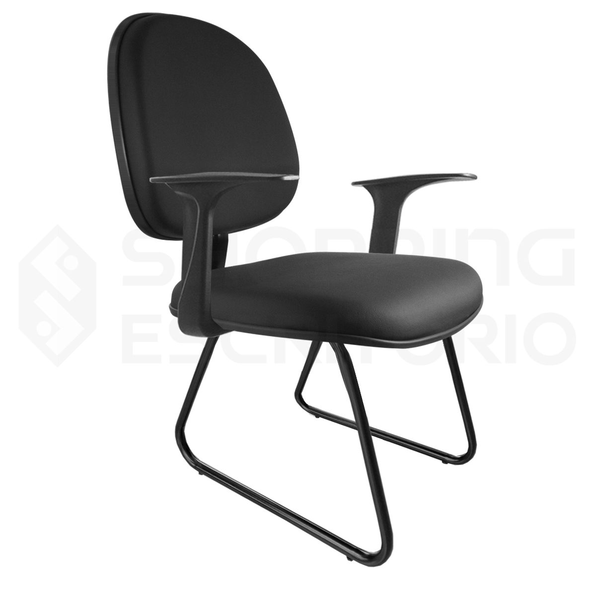 Cadeira Fixa Trapézio Anatômica Executiva