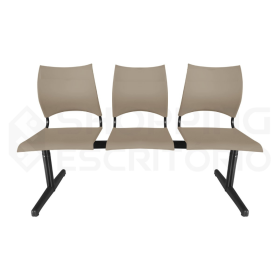 Longarina Design PP Sem Braços