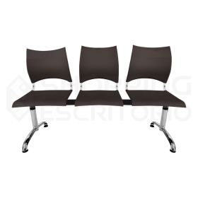Longarina Design PP Sem Braços