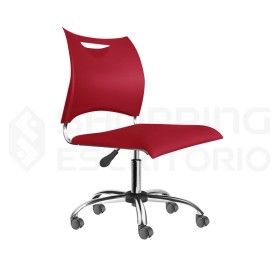 Cadeira Giratória Design PP Cromada