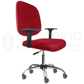 Cadeira Giratória Diretor Base Cromada