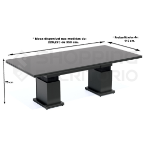 mesa reuniao retangular escritorio prime