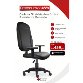 Cadeira Giratória Anatômica Presidente Gomada