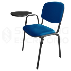 Cadeira Universitária Estofada Prancheta Fixa