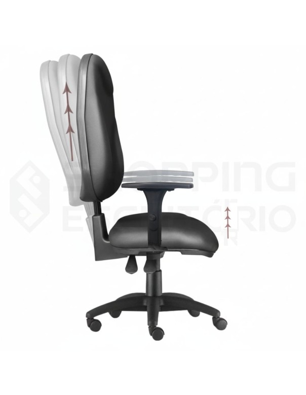 Cadeira Giratória Back System Presidente Gomada Capa de Proteção PP Base Cromada