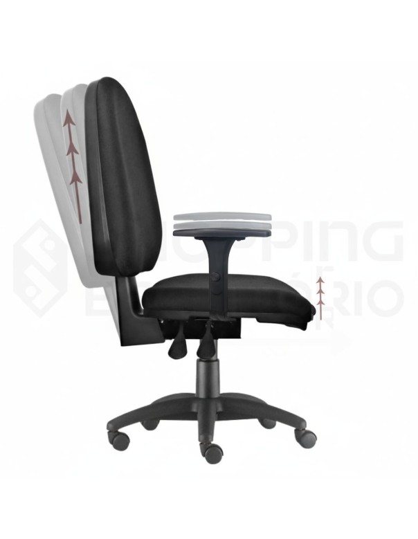 cadeira giratória cromada paris