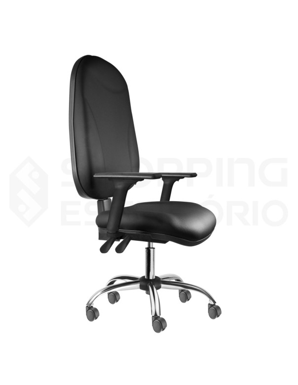 Cadeira Giratória Back System Presidente Gomada Capa de Proteção PP Base Cromada