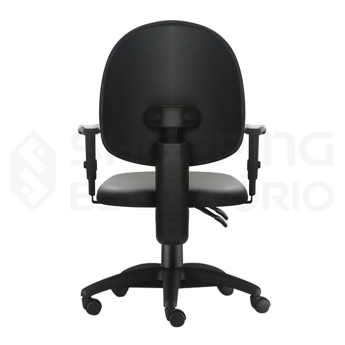 Cadeira giratória executiva Internauta com base back system preto e braço  preto