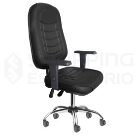 Cadeira Giratória Ergonômica Presidente Costura
