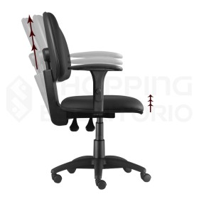 Cadeira Giratória Ergonômica Secretária Back