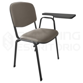 Cadeira Universitária Recepção Estofada Prancheta