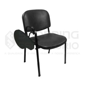 Cadeira Universitária Recepção Estofada Prancheta