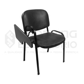 Cadeira Universitária Recepção Estofada Prancheta