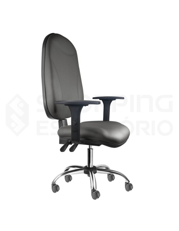 Cadeira Giratória Back System Presidente Gomada Capa de Proteção PP Base Cromada