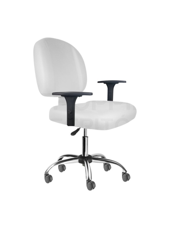 Cadeira Giratória Gerente Gomada Cromada