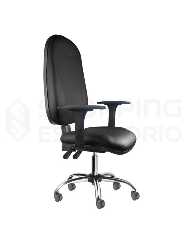 Cadeira Giratória Back System Presidente Gomada Capa de Proteção PP Base Cromada