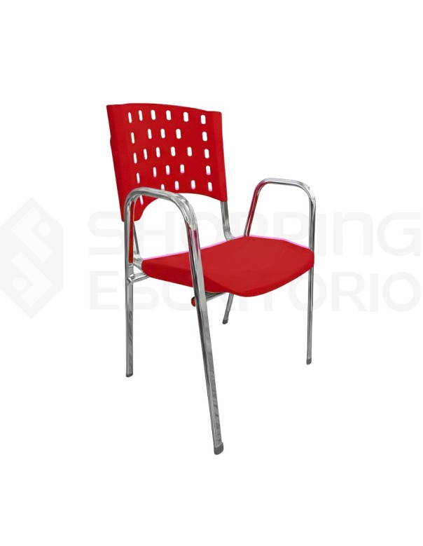 Cadeira Atuali Plastica Polipropileno Empilhavel