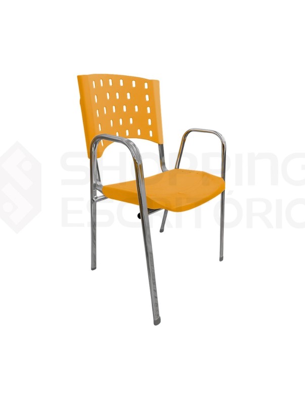 Cadeira Atuali Plastica Polipropileno Empilhavel