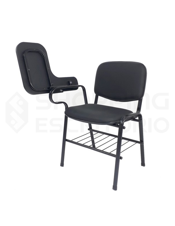 Cadeira Universitária Recepção Estofada Prancheta