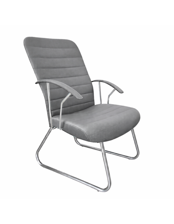 Cadeira Fixa Diretor Esteira Cromada