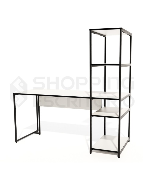 Mesa Estante Home Office Prateleiras