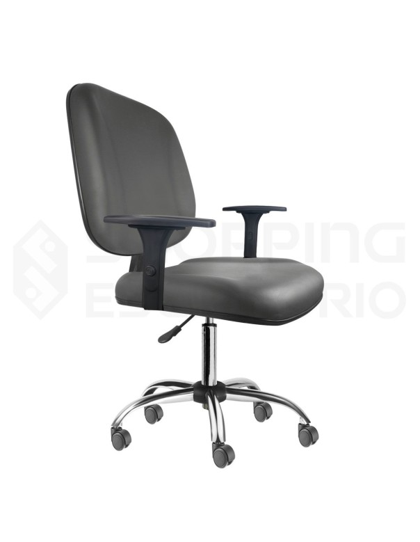 cadeira giratória anatômica diretor cromada