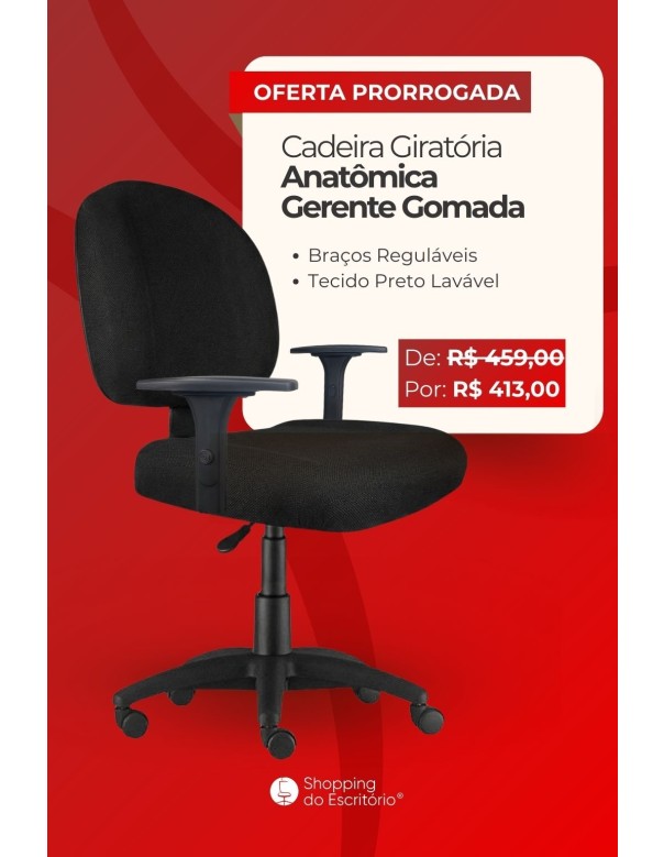Cadeira Giratória Gerente Gomada