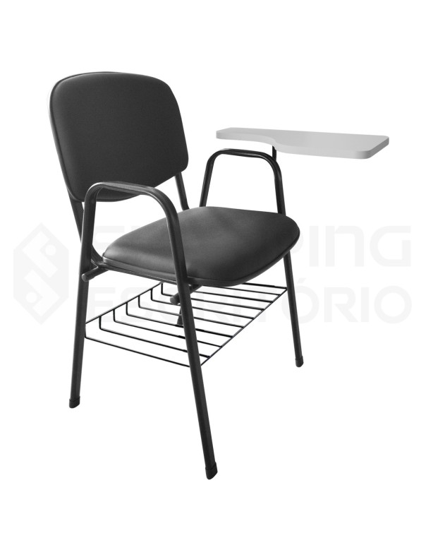 Cadeira Universitária Estofada Prancheta Fixa