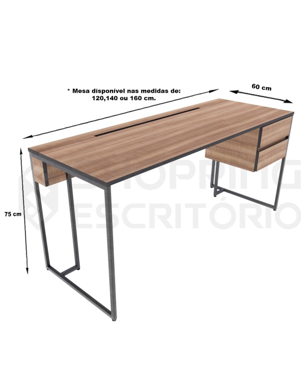 Mesa Reta Design Industrial Connect