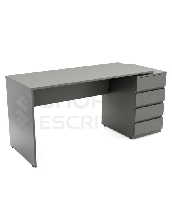 mesa reta gaveteiro planejados escritorio