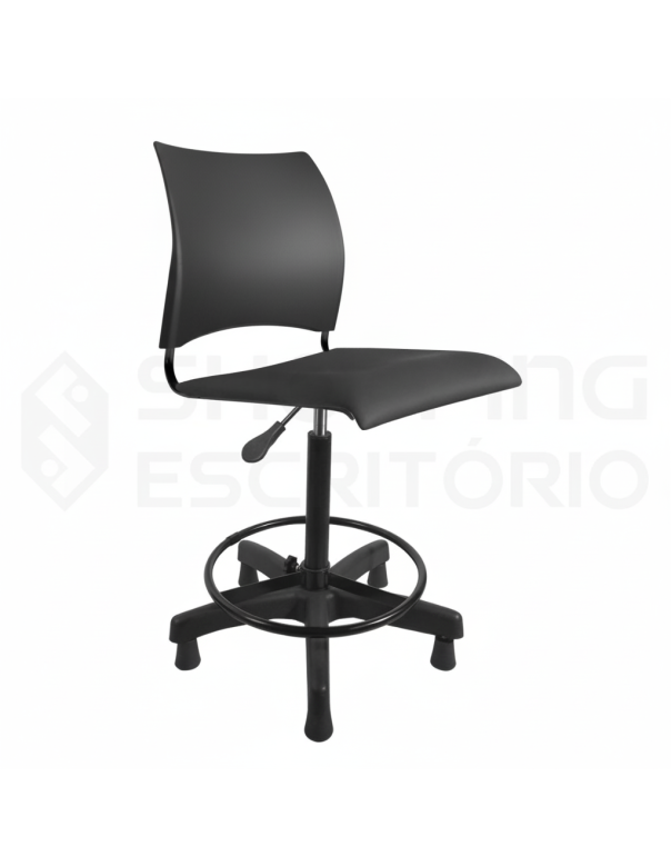 Cadeira Giratória Caixa PP Preta