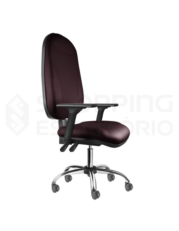Cadeira Giratória Back System Presidente Gomada Capa de Proteção PP Base Cromada
