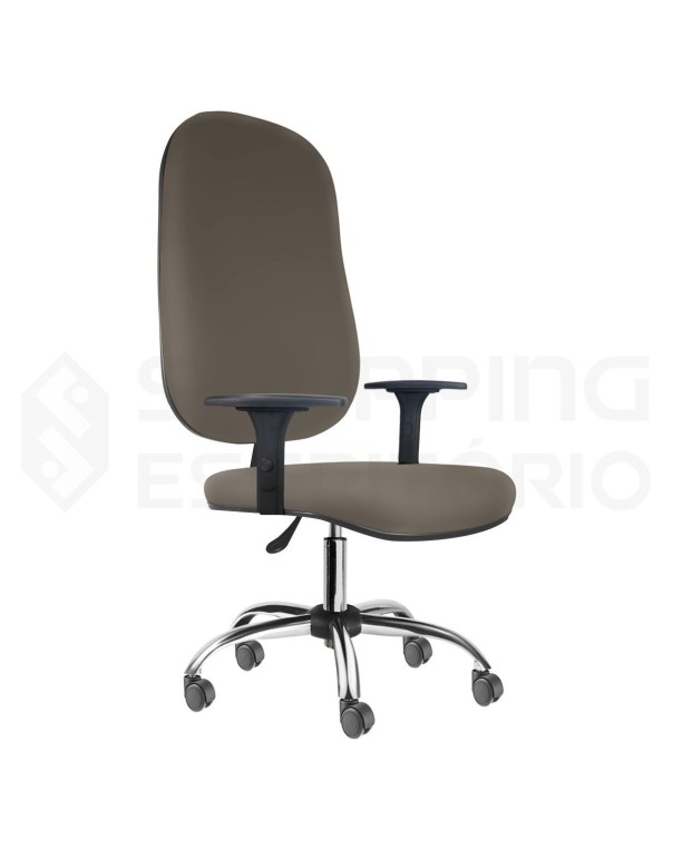 Cadeira Giratória presidente cromada nr17