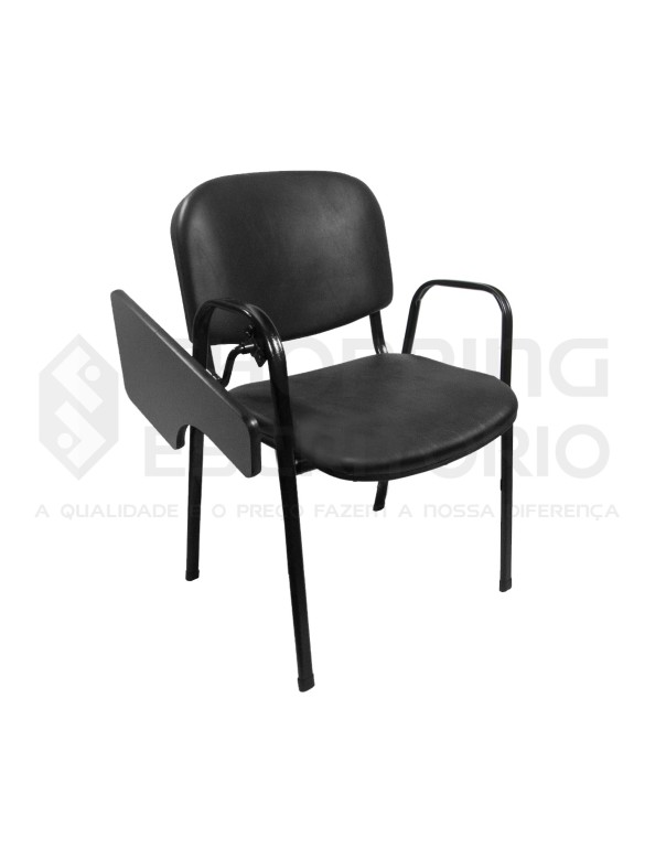 Cadeira Universitária Estofada Prancheta Escamoteável