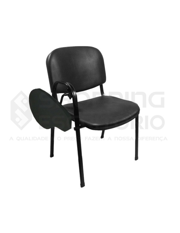 Cadeira Universitária Estofada Prancheta Escamoteável